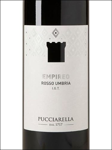фото Pucciarella Empireo Rosso del' Umbria IGT Пуччиарелла Эмпирео Россо дель Умбрия Италия вино красное