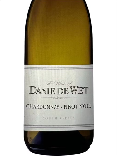 фото Danie de Wet Chardonnay-Pinot Noir Дани де Вет Шардоне-Пино Нуар ЮАР вино белое