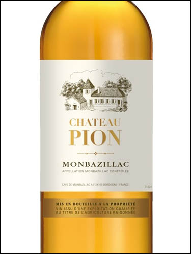 фото Chateau Pion Monbazillac AOP Шато Пион Монбазияк Франция вино белое