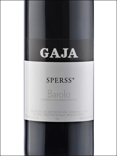 фото Gaja Sperss Barolo DOP Гайа Сперсс Бароло Италия вино красное