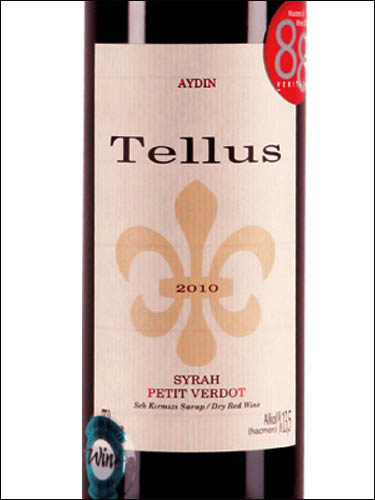 фото Tellus Syrah - Petit Verdot Теллус Сира - Пти Вердо Турция вино красное