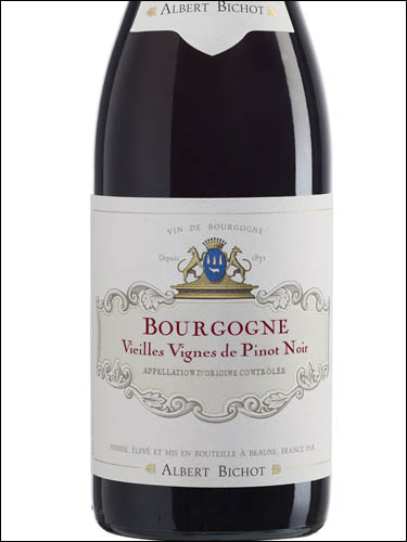 фото Albert Bichot Vieilles Vignes de Pinot Noir Bourgogne AOC Альбер Бишо Вьей Винь де Пино Нуар Бургонь Франция вино красное
