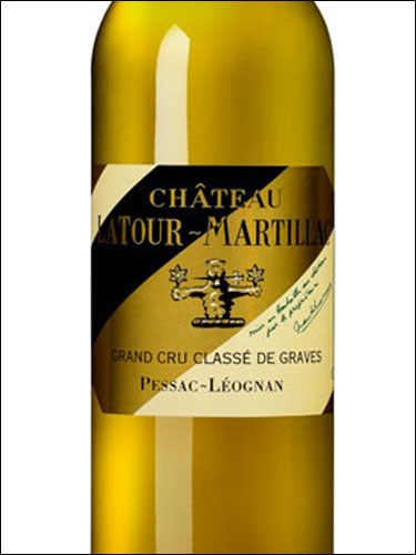 фото Chateau Latour-Martillac Blanc Grand Cru Classe de Graves Pessac-Leognan AOC Шато Латур-Мартийак Блан Пессак-Леоньян Франция вино белое