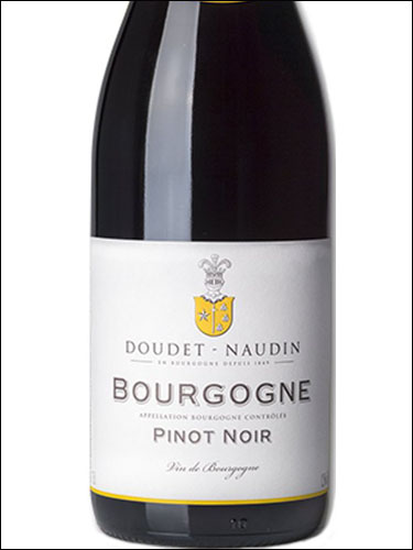 фото Doudet Naudin Pinot Noir Bourgogne AOC Дуде Ноден Пино Нуар Бургонь Франция вино красное