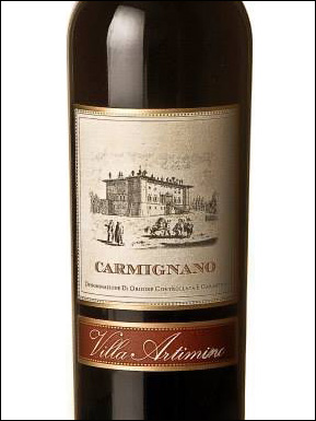 фото Villa Artimino Carmignano DOCG Вилла Артимино Карминьяно Италия вино красное