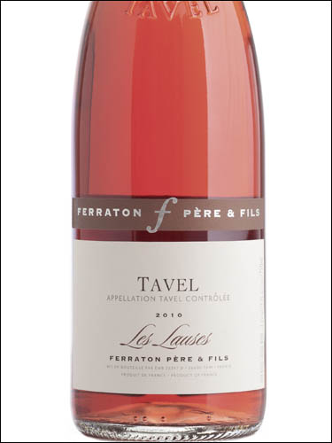 фото Ferraton Pere & Fils Les Lauses Tavel AOC Ферратон Пэр э Фис Лоз Тавель Франция вино розовое