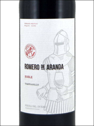 фото вино Bodegas Valparaiso Romero de Aranda Roble Ribera del Duero DO 