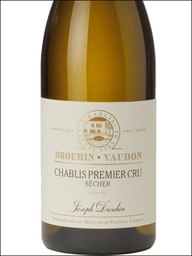 фото Joseph Drouhin Chablis Premier Cru Secher AOC Жозеф Друэн Шабли Премье Крю Сеше Франция вино белое
