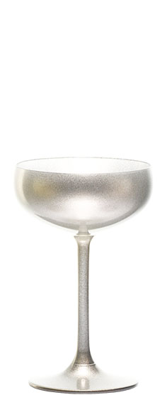 фото бокал Stolzle Elements Champagne Saucer Silver для игристого для шампанского 