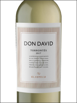 фото El Esteco Don David Torrontes Эль Эстеко Дон Дэвид Торронтес Аргентина вино белое
