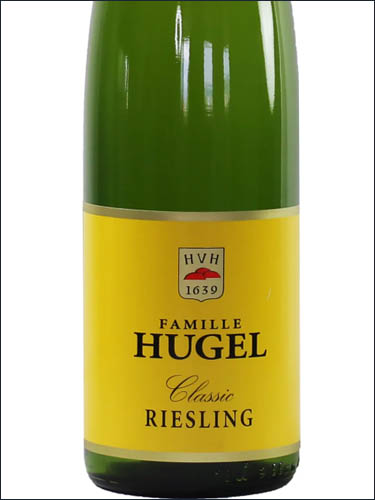 фото Famille Hugel Classic Riesling Alsace AOC Фамий Хюгель Классик Рислинг Эльзас Франция вино белое