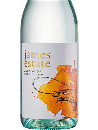 фото James Estate Semillon Upper Hunter Valley Джеймс Истейт Семильон Верхняя долина Хантер Австралия вино белое