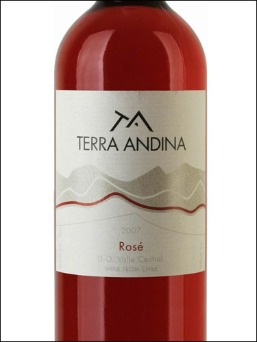 фото Terra Andina Rose Valle Central DO Терра Андина Розе Центральная Долина Чили вино розовое