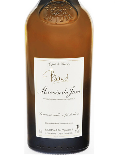 фото Domaine Baud Macvin du Jura Blanc AOC Домен Бо Маквэн дю Жюра Блан Франция вино белое