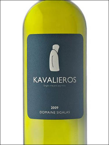фото Domaine Sigalas Kavalieros Santorini PDO Домен Сигалас Кавадьерос Санторини Греция вино белое