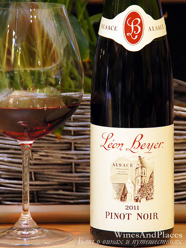 фото Leon Beyer Pinot Noir AOC Alsace Леон Бейер Пино Нуар Эльзас АОС Франция вино красное