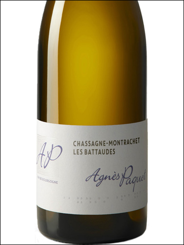 фото Agnes Paquet Chassagne-Montrachet Les Battaudes AOC Аньес Паке Шассань-Монраше Ле Батод Франция вино белое