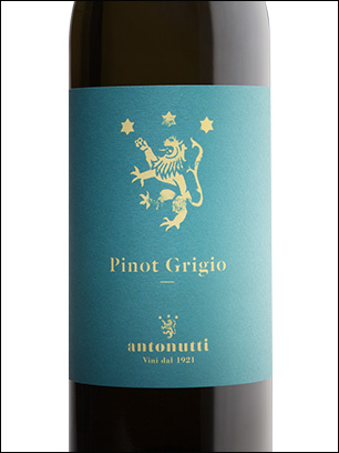 фото Antonutti Pinot Grigio Friuli DOC Антонутти Пино Гриджио Фриули Италия вино белое