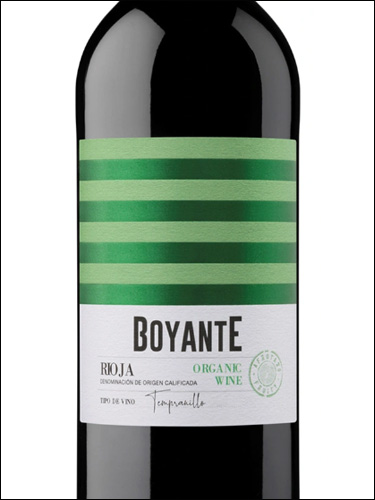 фото вино Boyante Tempranillo Organic Rioja DOCa 