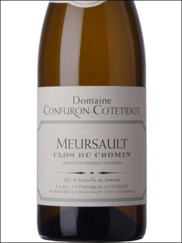 фото  Domaine Confuron-Cotetidot Meursault Clos du Cromin AOC Домен Конфюрон-Котетидо Мерсо Кло дю Кромен Франция вино белое