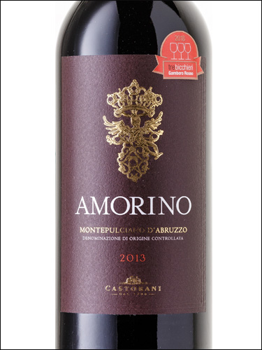 фото Castorani Amorino Montepulciano d'Abruzzo DOC Касторани Аморино Монтепульчано д’Абруццо Италия вино красное