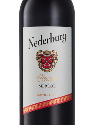 фото Nederburg Classic Merlot Недербург Классик Мерло ЮАР вино красное