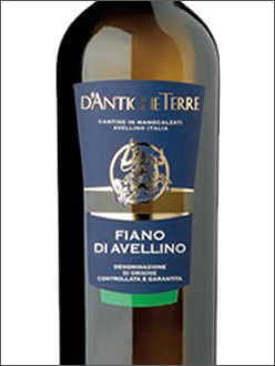фото d'Antiche Terre Fiano di Avellino DOCG д'Антике Терре Фиано ди Авеллино Италия вино белое