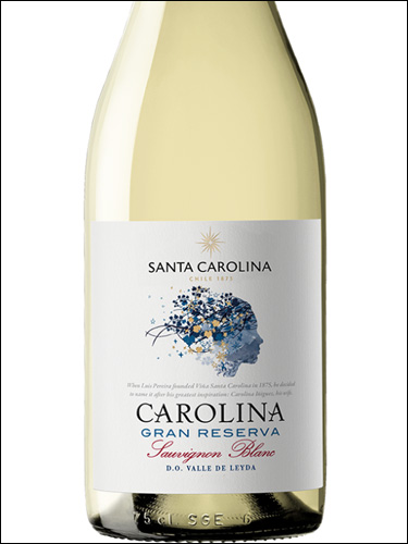 фото Santa Carolina Carolina Gran Reserva Sauvignon Blanc Санта Каролина Каролина Гран Ресерва Совиньон Блан Чили вино белое