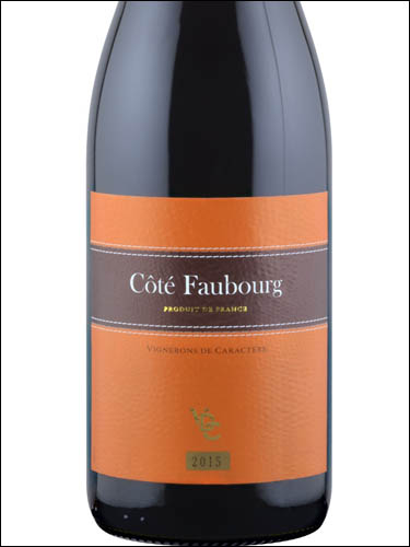 фото Cote Faubourg Rouge Vaucluse IGP Кот Фобур Руж Воклюз Франция вино красное
