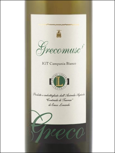 фото Contrade di Taurasi Grecomusc' Campania Bianco IGP Контраде ди Таурази Грекомуск' Кампания Бьянко Италия вино белое