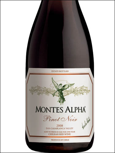 фото Montes Alpha Pinot Noir Valle de Casablanca DO Монтес Альфа Пино Нуар Долина Касабланка Чили вино красное
