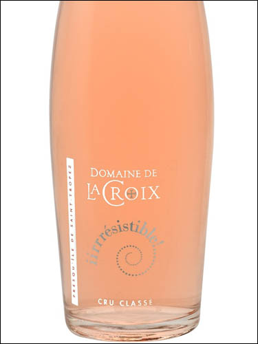 фото Domaine de la Croix Irresistible Rose Cotes de Provence AOC Домен де ля Круа Иррезистибль Розе Кот де Прованс Франция вино розовое