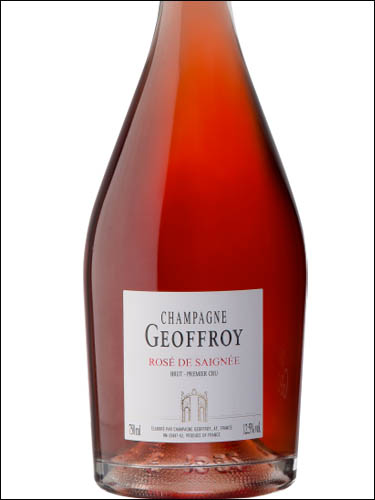 фото Champagne Geoffroy Rose de Saignee Brut Premier Cru Шампань Жофруа Розе де Сенье Брют Премье Крю Франция вино розовое