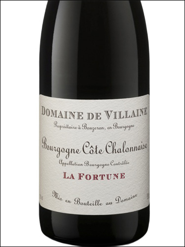 фото Domaine de Villaine Bourgogne Cote Chalonnaise La Fortune AOC Домен де Виллен Бургонь Кот Шалонез Ла Фортюн Франция вино красное