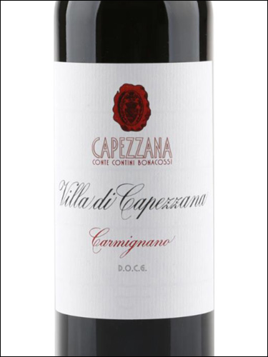 фото Villa di Capezzana Carmignano DOCG Вилла ди Капеццана Карминьяно Италия вино красное