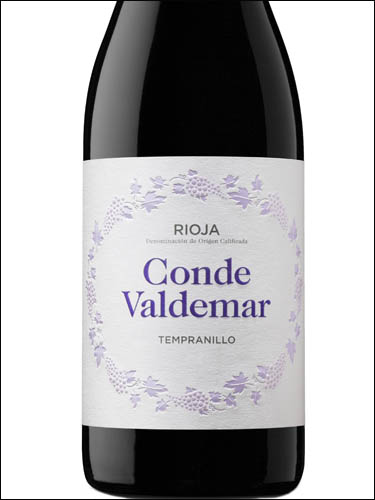 фото вино Conde de Valdemar Tempranillo Tinto Joven Rioja DOCa 
