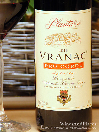 фото Plantaze Vranac Pro Corde Плантаже Вранац Про Корде Черногория вино красное