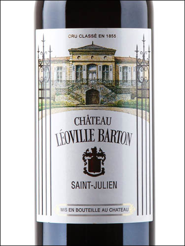 фото Chateau Leoville Barton 2-eme Grand Cru Classe Saint-Julien AOC Шато Леовиль Бартон Сен-Жюльен Франция вино красное