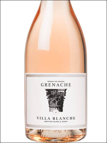фото Domaine Calmel & Joseph Villa Blanche Grenache Rose Pays d'Oc IGP Домен Кальмель и Жозеф Вилла Бланш Гренаш Розе Пэй д'Ок Франция вино розовое