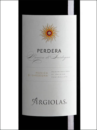 фото Argiolas Perdera Monica di Sardegna DOC Арджиолас Пердера Моника ди Сарденья ДОК Италия вино красное