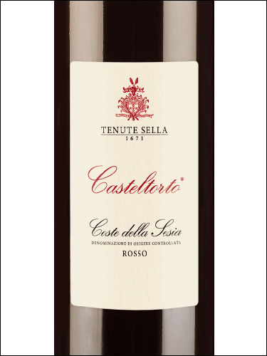 фото Tenute Sella Casteltorto Coste della Sesia Rosso DOC Тенуте Селла Кастельторто Косте делла Сезия Россо Италия вино красное