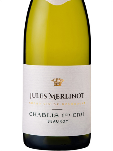 фото Jules Merlinot Chablis Premier Cru Beauroy AOC Жюль Мерлино Шабли Премье Крю Боруа Франция вино белое