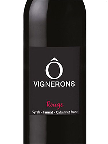 фото O Vignerons Rouge Comte Tolosan IGP О Виньерон Руж Конте Толозан Франция вино красное