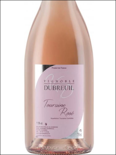 фото Vignoble Dubreuil Touraine Rose AOC Виньобль Дюбрёй Турень Розе Франция вино розовое