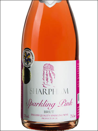 фото Sharpham Sparkling Pink Brut Шарпхэм Спарклинг Пинк Брют Великобритания вино розовое
