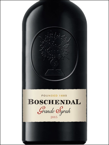 фото Boschendal Heritage Collection Grande Syrah Бошендаль Эритаж Коллекшн Гранд Сира ЮАР вино красное