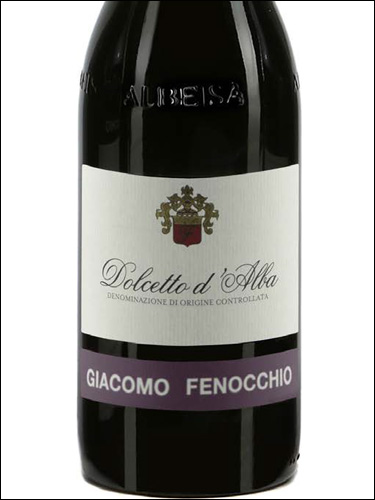 фото Giacomo Fenocchio Dolcetto d'Alba DOC Джакомо Феноккьо Дольчетто д'Альба Италия вино красное