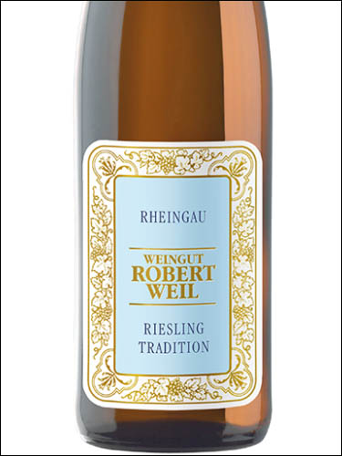 фото Weingut Robert Weil Riesling Tradition Rheingau Вайнгут Роберт Вайль Рислинг Традисьон Рейнгау Германия вино белое