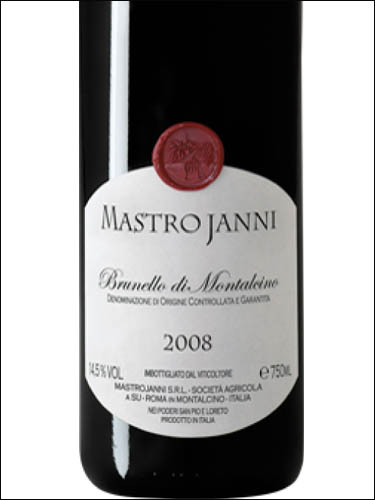 фото Mastrojanni Brunello di Montalcino DOCG Мастроянни Брунелло ди Монтальчино ДОКГ Италия вино красное