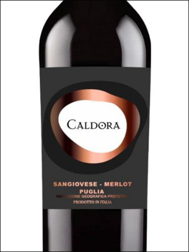 фото Caldora Sangiovese - Merlot Puglia IGT Кальдора Санджовезе - Мерло Апулия Италия вино красное